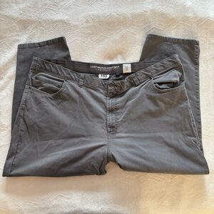 Harbor Bay Charcoal Pants Continuous Comfort Waistband Size 50